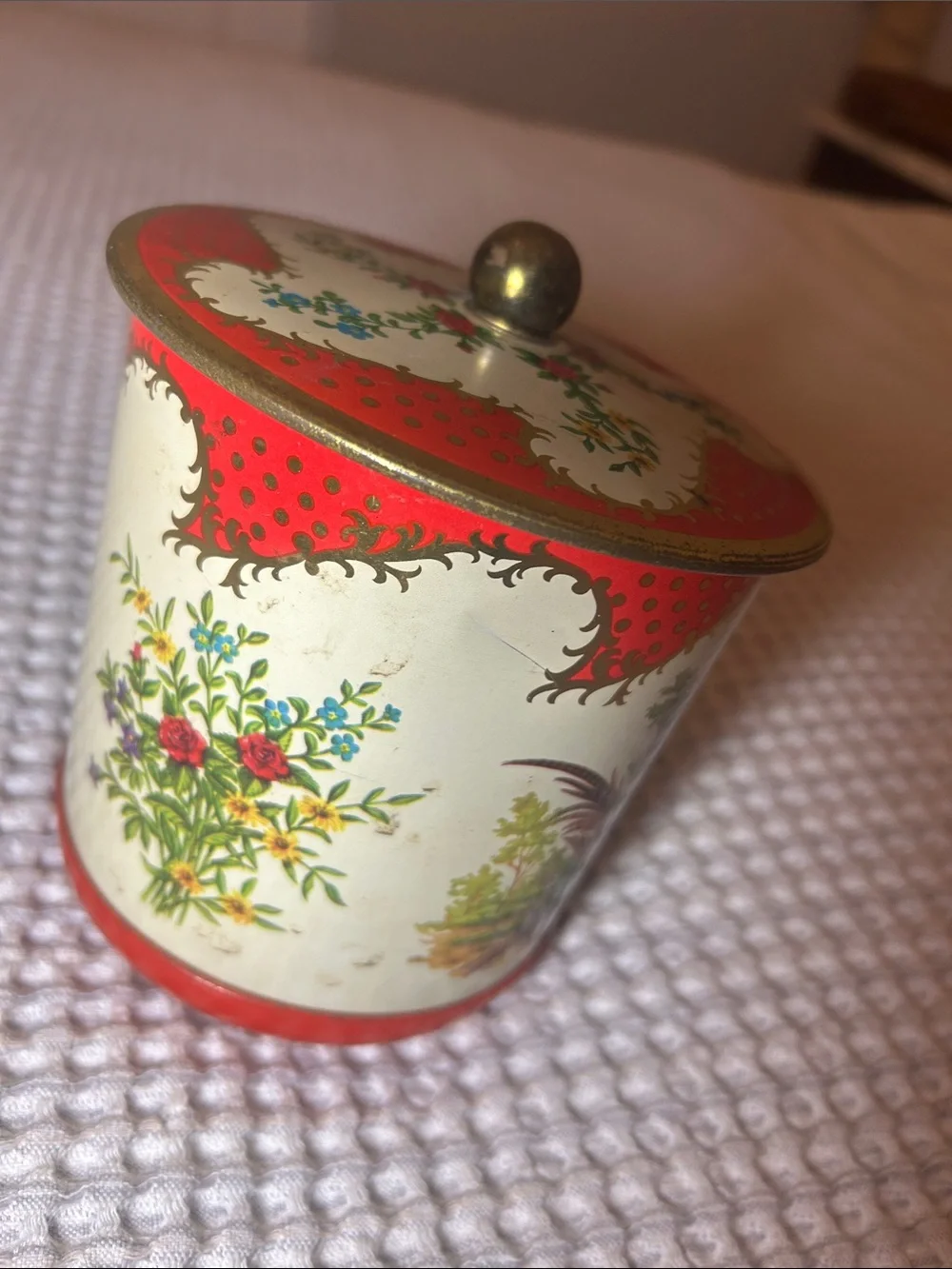 Vintage Pheasant Tin Eduscho Kaffee